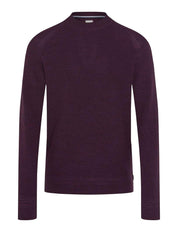 Strickpullover ROY aus Baumwollmix - 88-blackberry - Violett