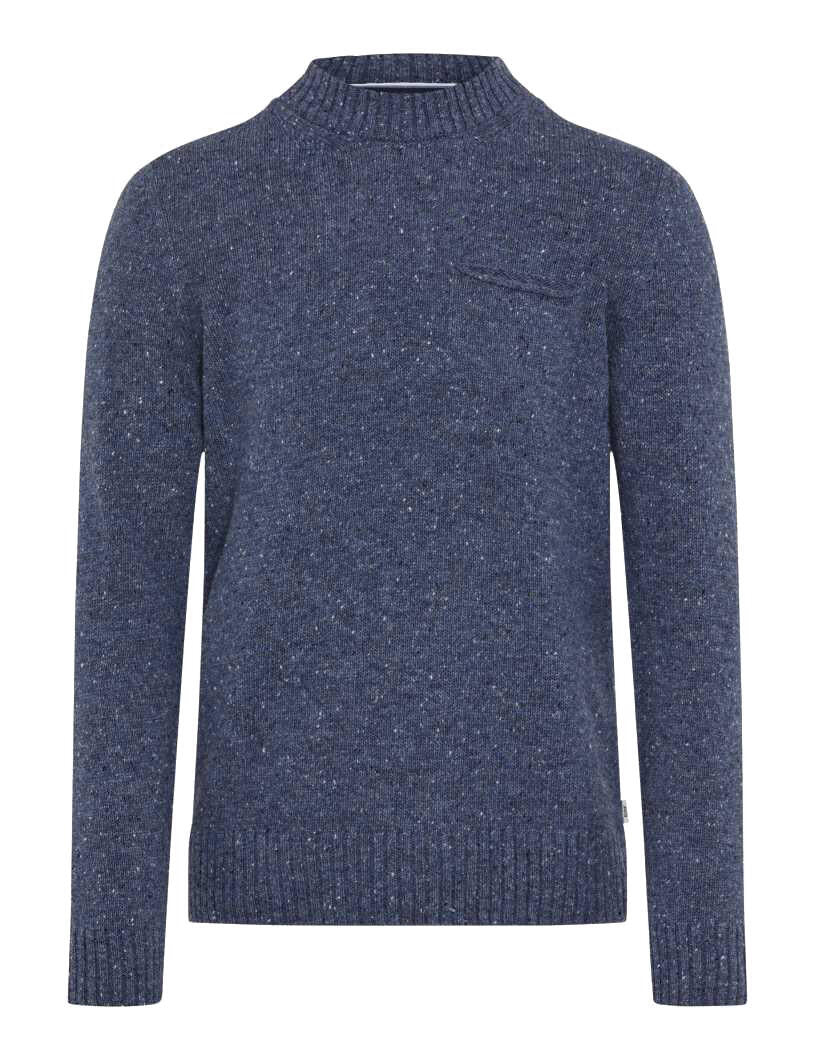 Strickpullover BUDDY aus Wollmix - 25-baltic - Blau