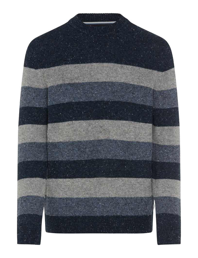 Strickpullover RICK aus Wollmix - 24-universe - Blau