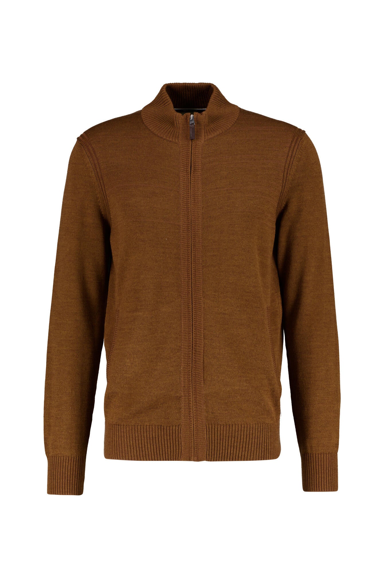 Strickjacke JAKE aus Baumwollmix - 54-toffee - Braun