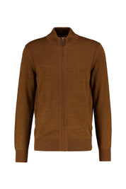 Strickjacke JAKE aus Baumwollmix - 54-toffee - Braun
