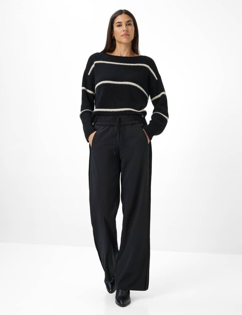 Palazzo MAINE Wide Leg - 02-BLACK - Schwarz