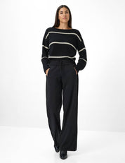 Palazzo MAINE Wide Leg - 02-BLACK - Schwarz