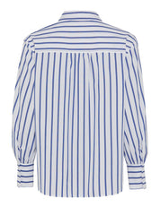 Bluse VIC aus Baumwolle - 22-navy - Blau | Weiß