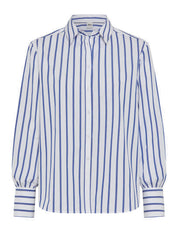 Bluse VIC aus Baumwolle - 22-navy - Blau | Weiß