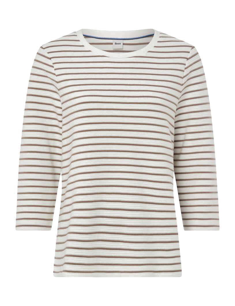 Strickpullover BONNIE aus Baumwolle - 53-taupe - Beige