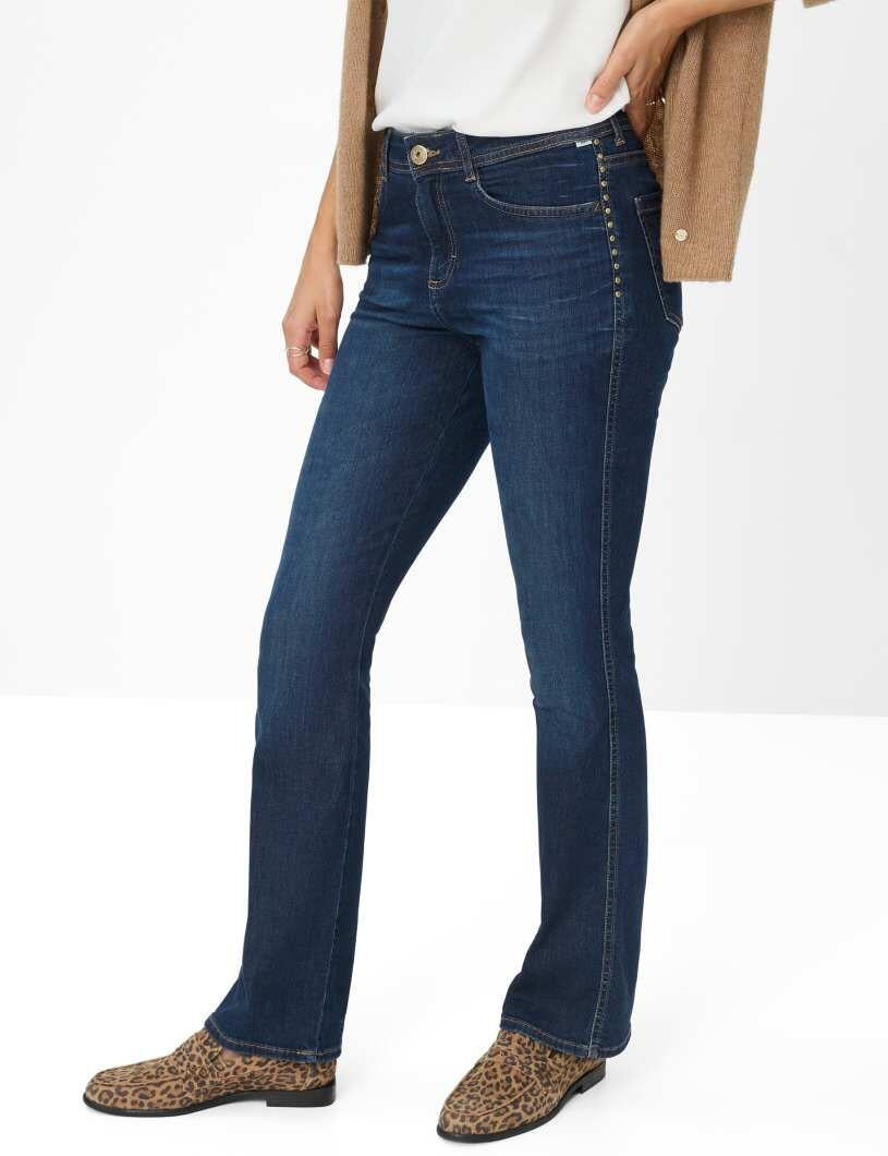 Jeans SHAKIRA mit Bootcut - 24-USED DARK BLUE - Blau
