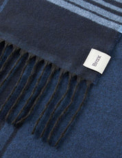 Schal QUIRIN S mit Fransen - 23-navy - Blau