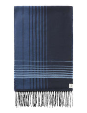 Schal QUIRIN S mit Fransen - 23-navy - Blau