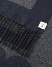 Schal QUARTO J mit Fransen - 23-navy - Blau