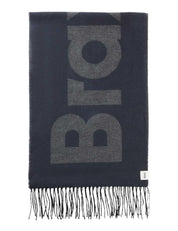Schal QUARTO J mit Fransen - 23-navy - Blau