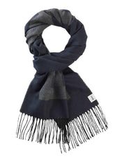 Schal QUARTO J mit Fransen - 23-navy - Blau