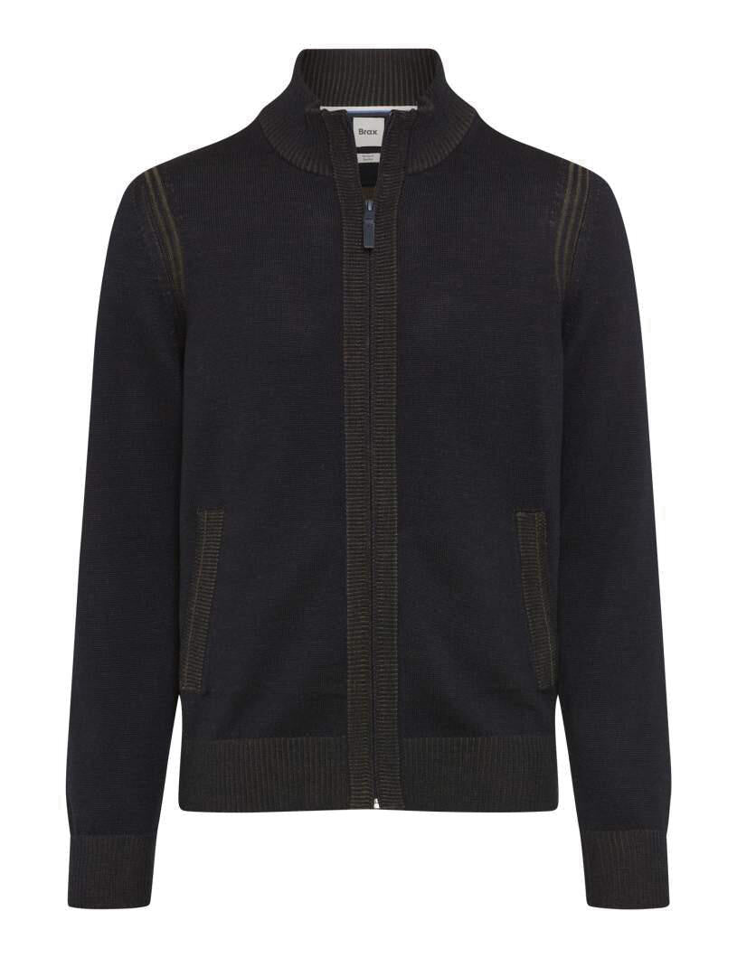 Strickjacke JAKE aus Baumwollmix - 23-navy - Blau