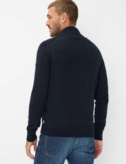 Strickjacke JAKE aus Baumwollmix - 23-navy - Blau