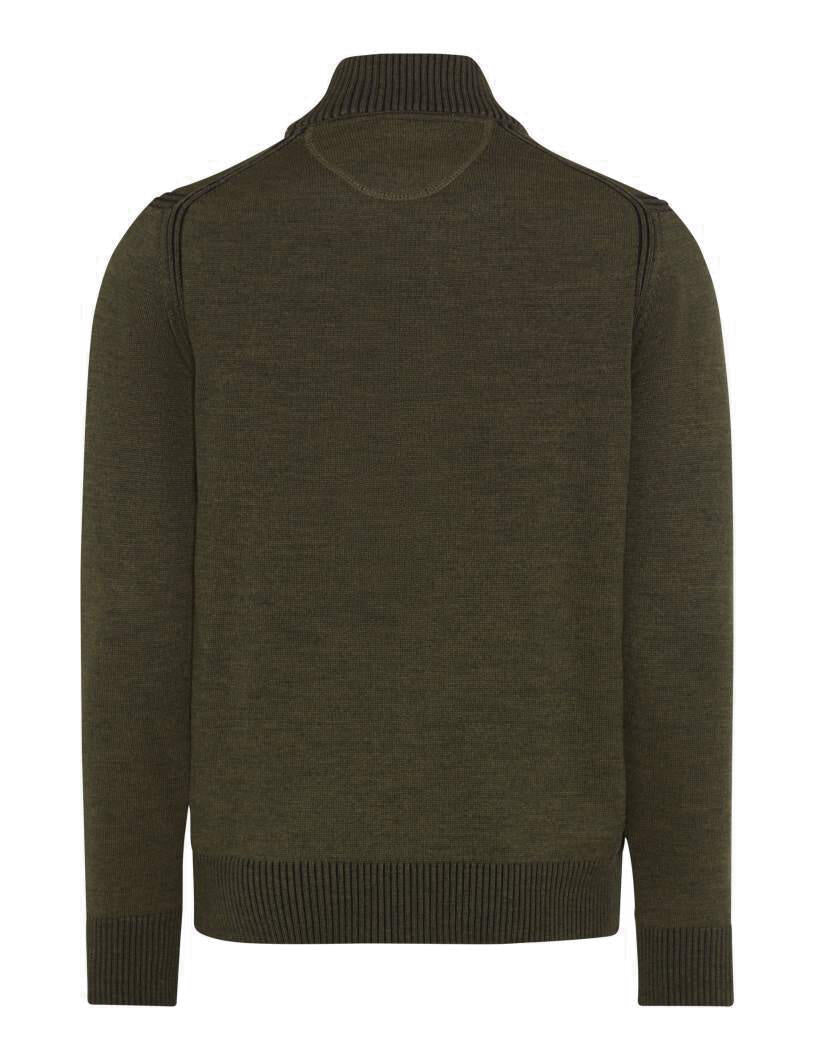 Strickjacke JAKE aus Baumwollmix - 30-deep jungle - Khaki