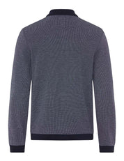 Langarm-Poloshirt PAROS aus Baumwollmix - 23-navy - Blau