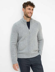 Strickjacke JAKE - 04-platin - Grau