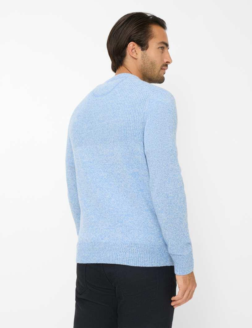 Strickpullover RICK aus Wollmix - 16-heaven - Blau