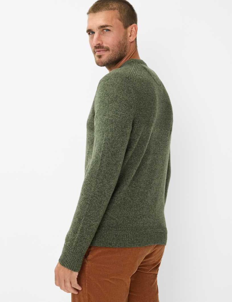 Strickpullover RICK aus Wollmix - 30-deep jungle - Grün