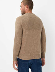 Strickpullover RICK aus Wollmix - 56-ivory - Braun