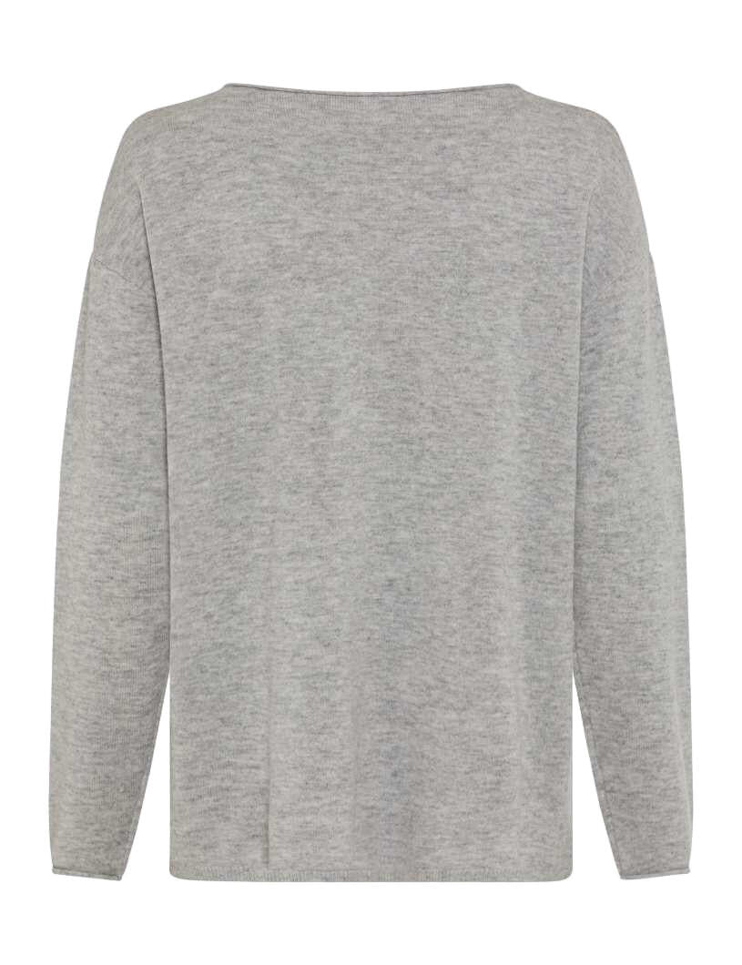 Strickpullover LIZ aus Schurwolle - 08-cozy grey - Grau