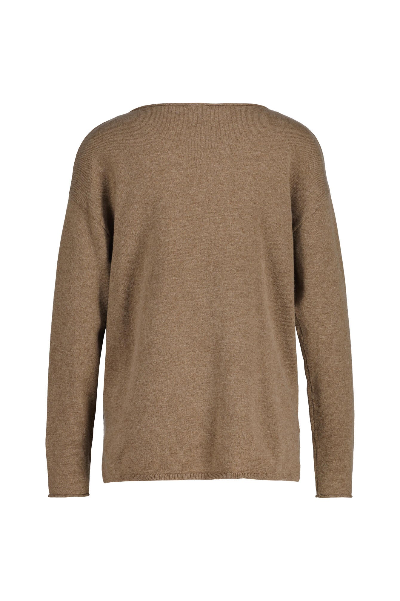 Strickpullover LIZ aus Schurwolle - 53-taupe - Braun