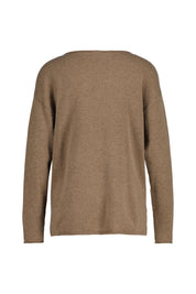 Strickpullover LIZ aus Schurwolle - 53-taupe - Braun