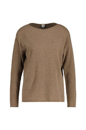 Strickpullover LIZ aus Schurwolle - 53-taupe - Braun