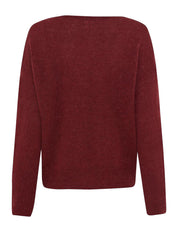 Strickpullover aus Wollmix - 40-mulberry - Rot