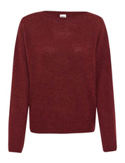 Strickpullover aus Wollmix - 40-mulberry - Rot
