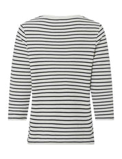 Sweatshirt BONNIE aus Baumwolle - 22-navy - Blau | Weiß