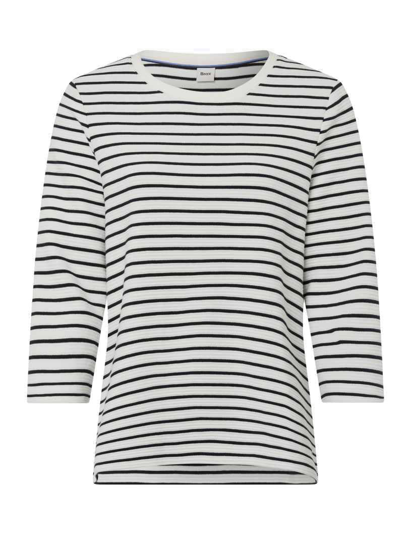 Sweatshirt BONNIE aus Baumwolle - 22-navy - Blau | Weiß