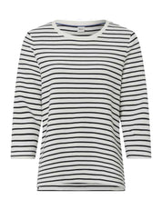 Sweatshirt BONNIE aus Baumwolle - 22-navy - Blau | Weiß