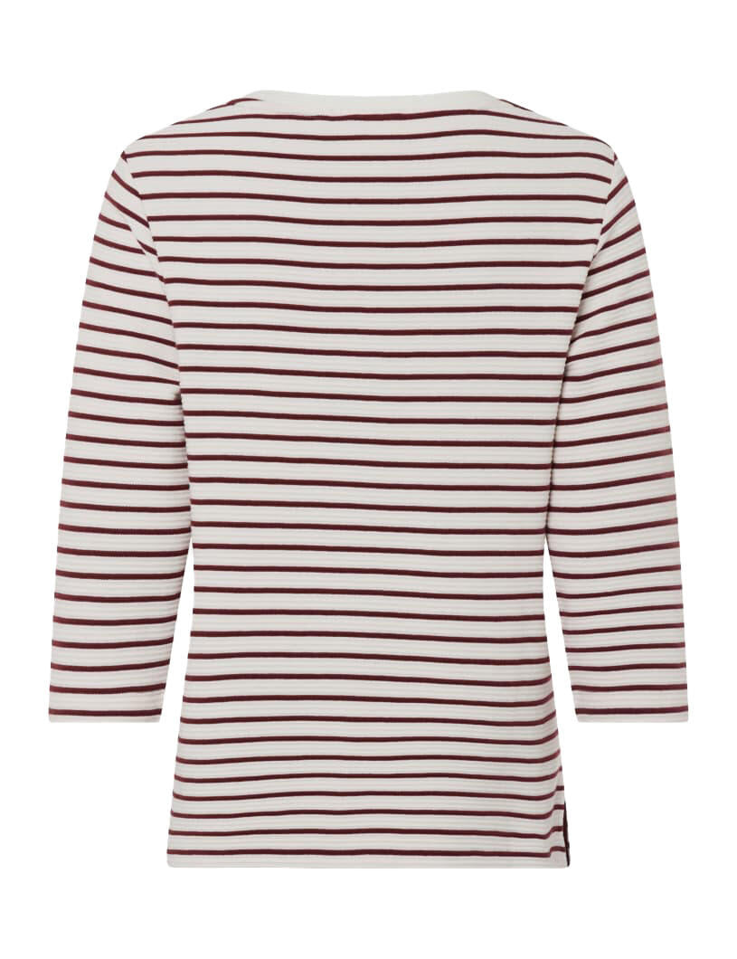 Langarmshirt BONNIE - 40-mulberry - Rot | Weiß