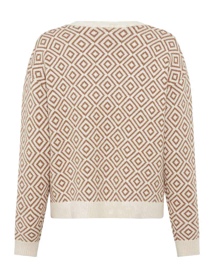 Strickpullover LIZ - 54-walnut - Beige