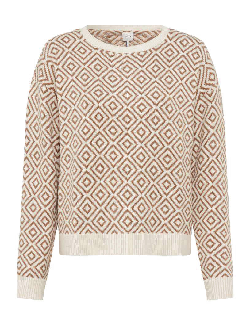 Strickpullover LIZ - 54-walnut - Beige