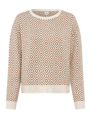 Strickpullover LIZ - 54-walnut - Beige