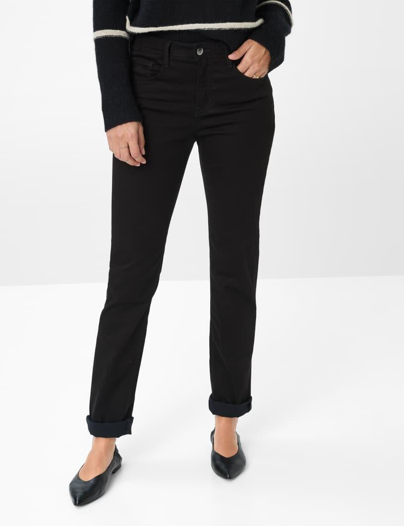 Chinohose CAROLA Feminine Fit - 02-BLACK - Schwarz