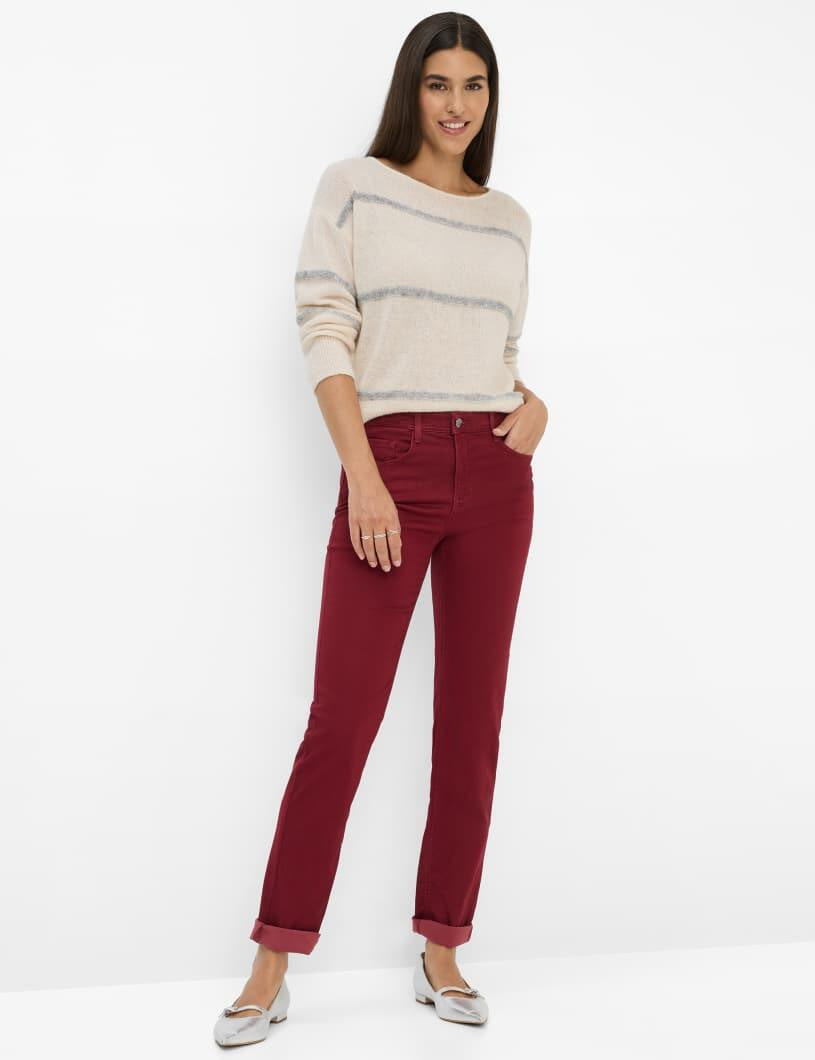 Chinohose MARY Regular Fit - 40-MULBERRY - Rot