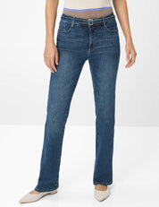 Jeans MARY mit Bootcut - 24-USED STONE BLUE - Blau