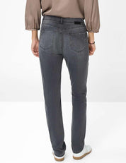 Jeans MARY Regular Fit - 05-USED DARK GREY - Grau