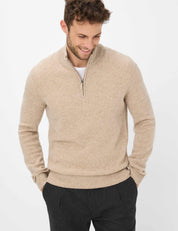 Strickpullover STEFFEN aus Wollmix - 59-light camel - Beige