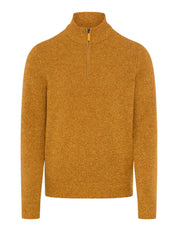 Strickpullover STEFFEN aus Wollmix - 66-safran - Gelb