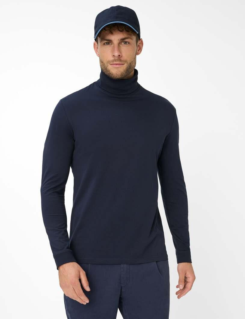 Langarmshirt BENNO aus Baumwolle - 23-navy - Blau