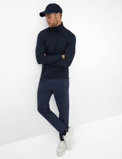 Langarmshirt BENNO aus Baumwolle - 23-navy - Blau
