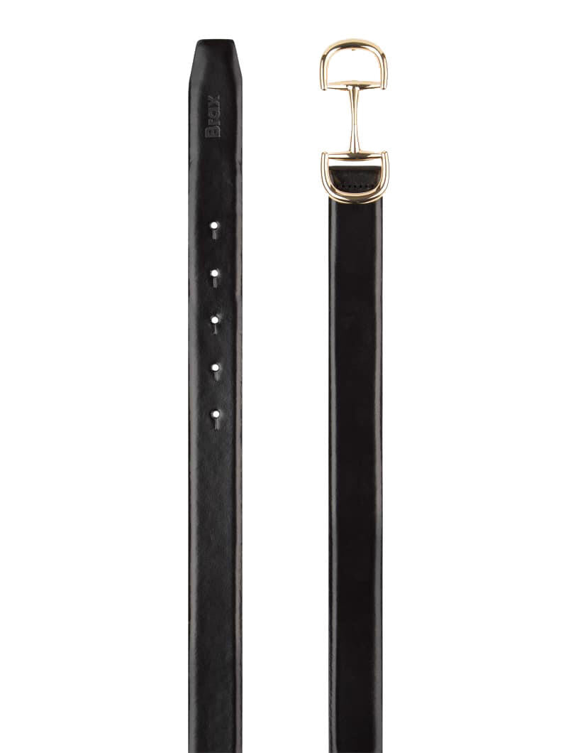 Ledergürtel - 02-black - Schwarz