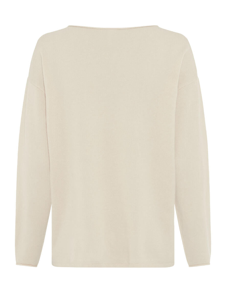 Strickpullover LIZ aus Schurwolle - 98-offwhite - Weiß