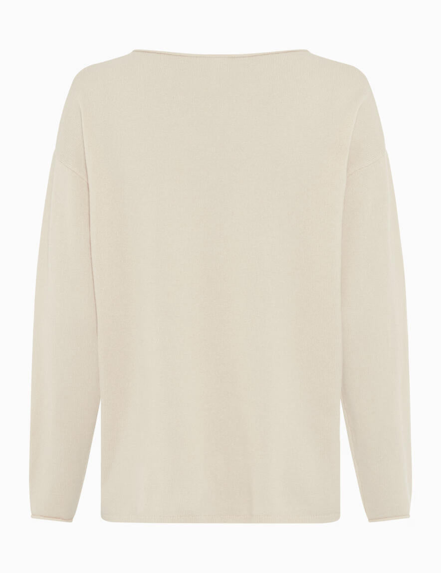 Strickpullover LIZ aus Schurwolle - 98-offwhite - Weiß