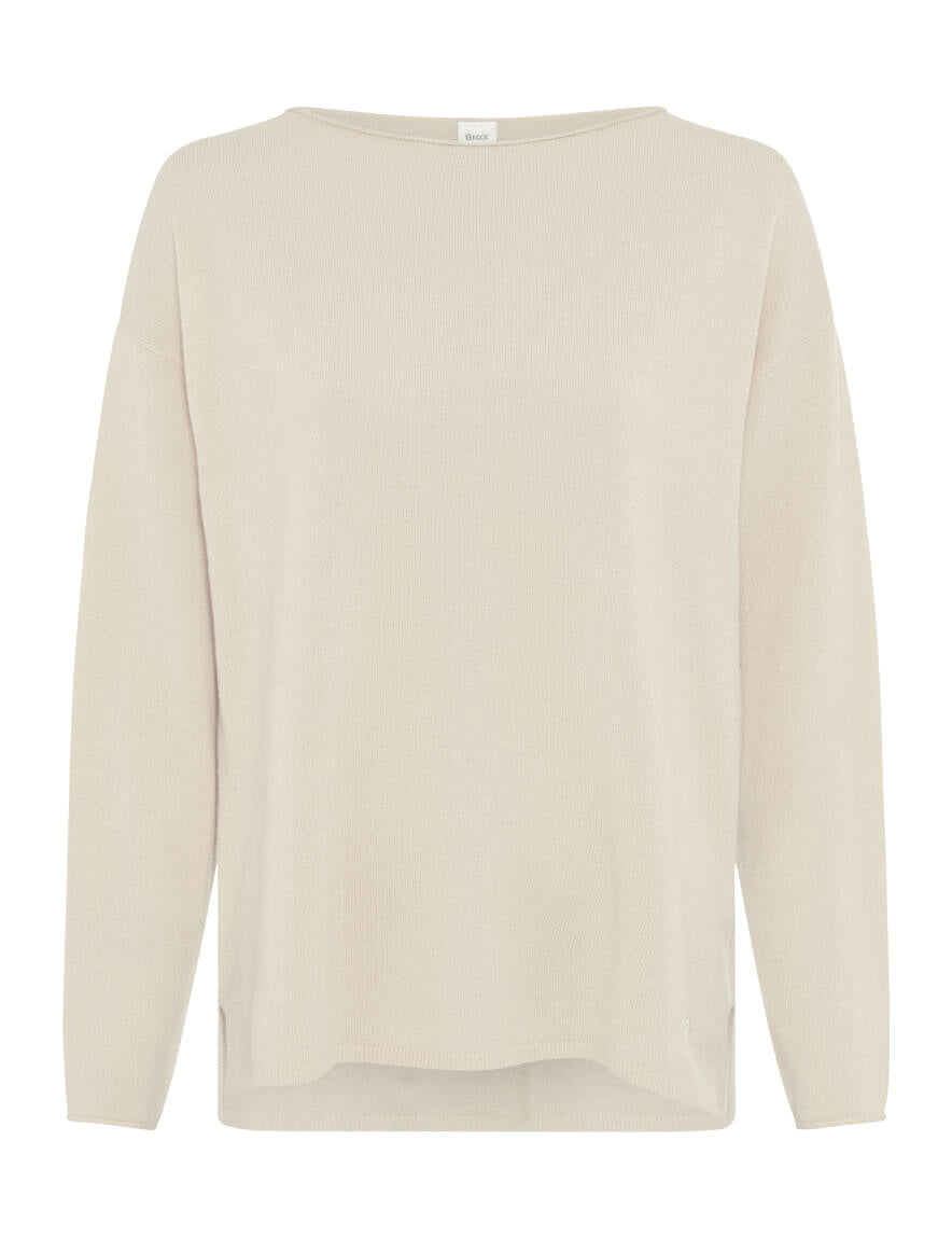 Strickpullover LIZ aus Schurwolle - 98-offwhite - Weiß