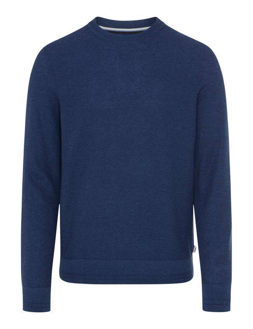 Strickpullover RICK aus Baumwollmix - 25-cove - Blau